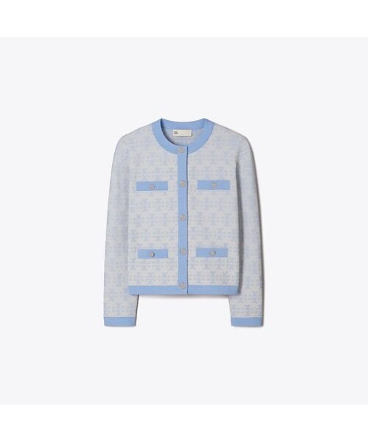 토리버치(TORYBURCH) 켄드라 비스코스 가디건 - 바닐라 / 블루