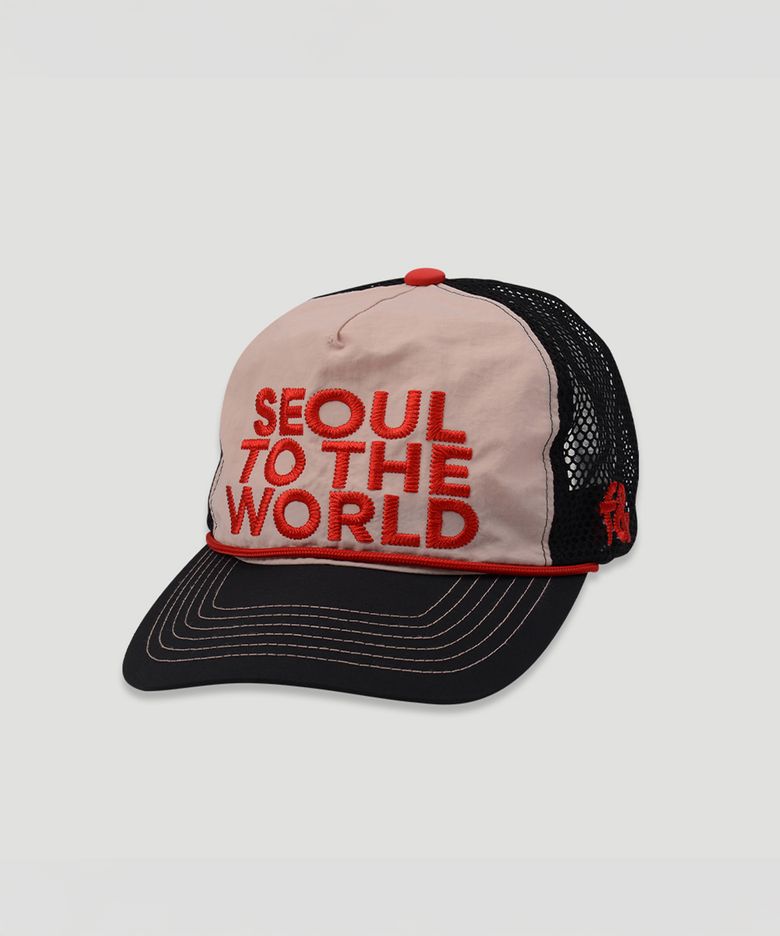 FRU& NEEDLE POINT MIX MASH CAP_RED&BLACK