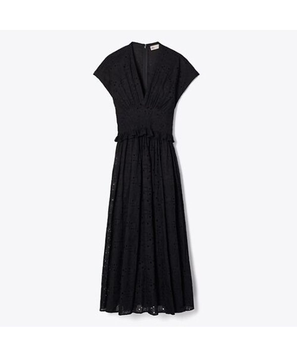 토리버치(TORYBURCH) 아일렛 코튼 드레스 - 블랙
