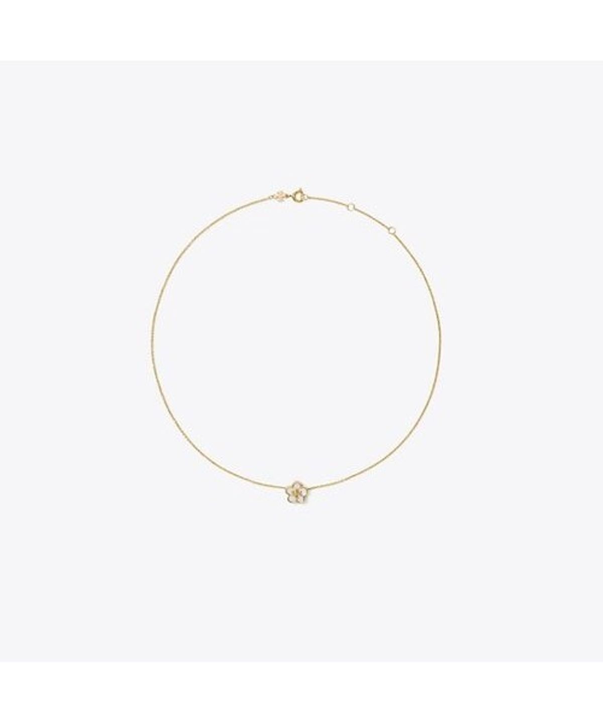 토리버치(TORYBURCH) 포겟 미 낫 마더 오브 펄 펜던트 네크레이스 - 토리 골드 / 마더 오브 펄