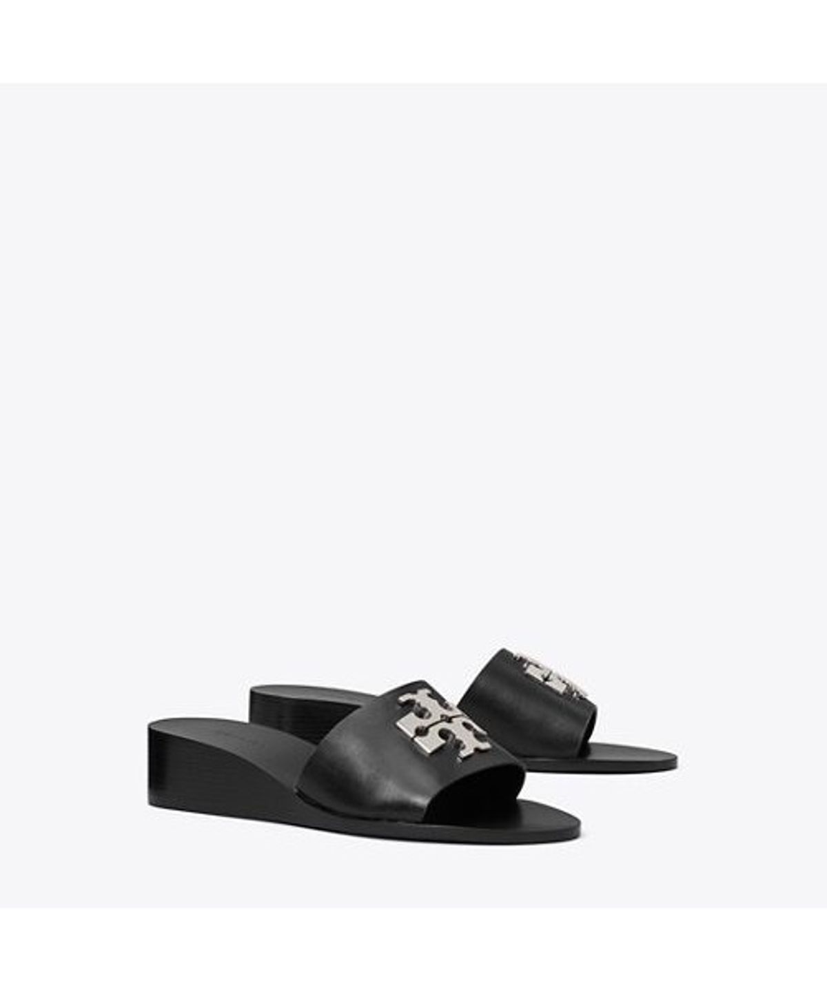 토리버치(TORYBURCH) 찰리 샌들 웻지 40Mm - 퍼펙트 블랙