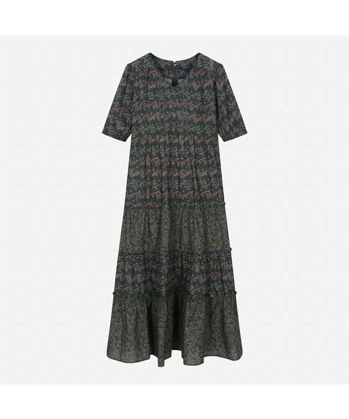 써스데이 아일랜드(THURSDAY ISLAND) 플라워 보더 원피스_T264MOP220W