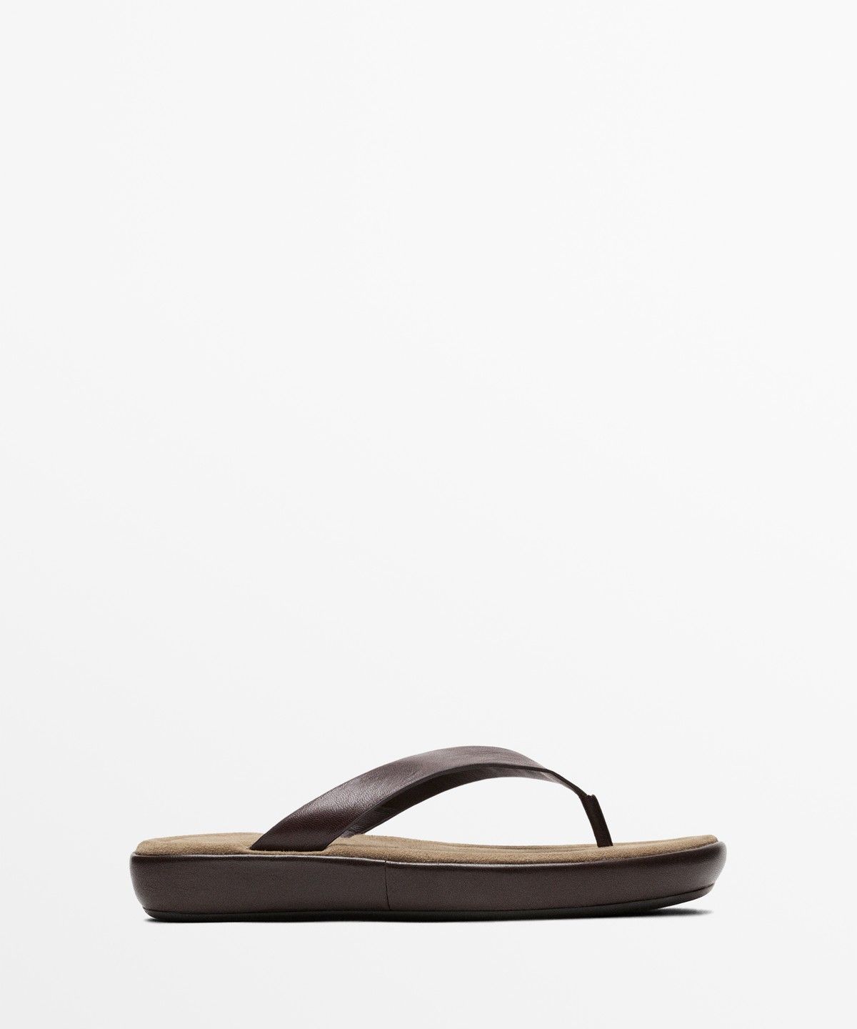 마시모두띠(MASSIMO DUTTI) 플랫폼 가죽 샌들