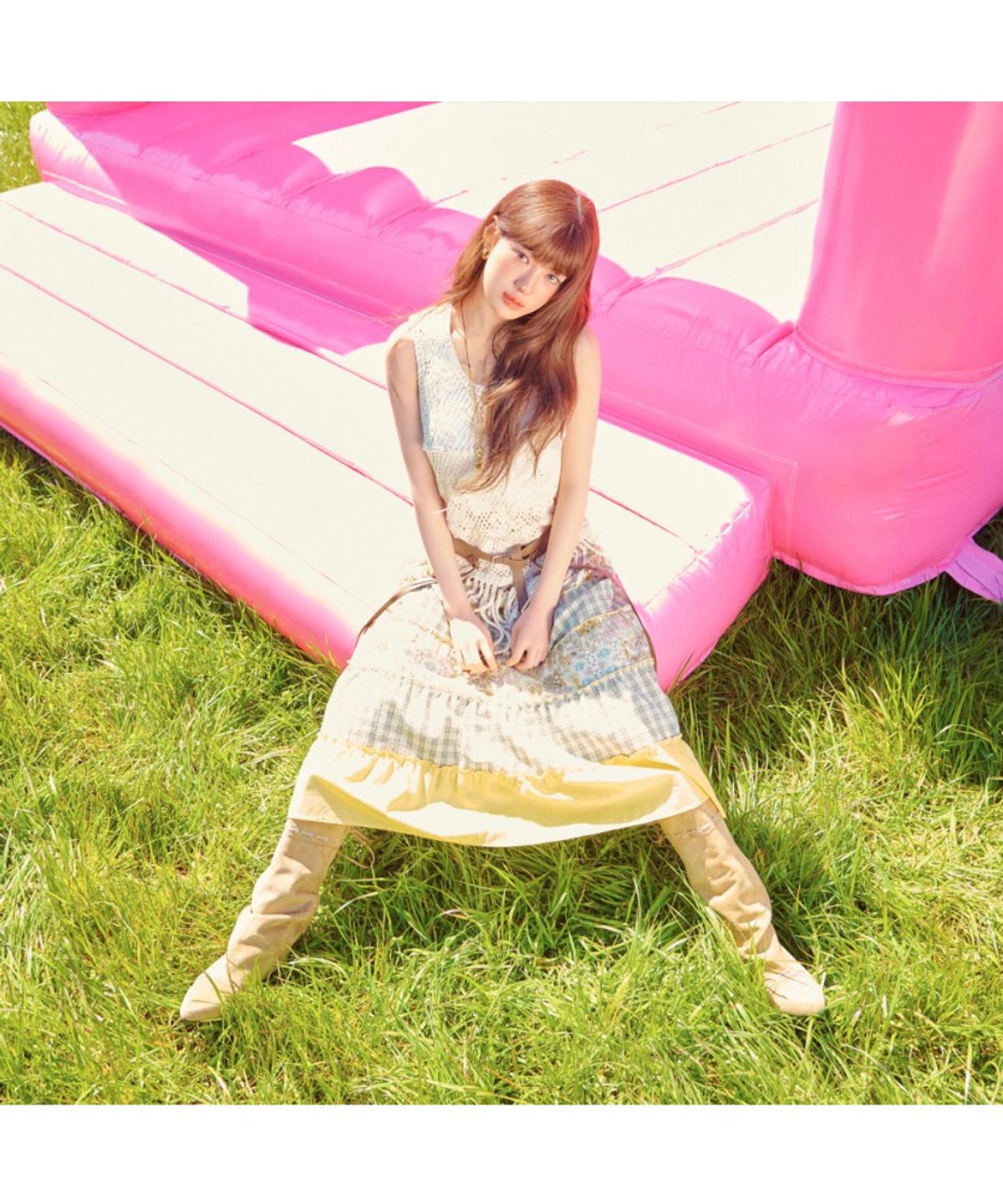 써스데이 아일랜드(THURSDAY ISLAND) 플라워 자수 프린지 베스트_T264MVT939W