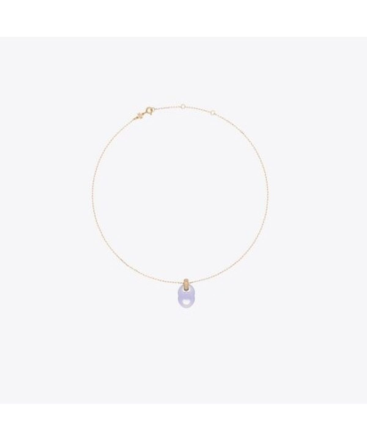토리버치(TORYBURCH) 제미나이 링크 펜던트 네크레이스 - 라이트 브라스 / 블루