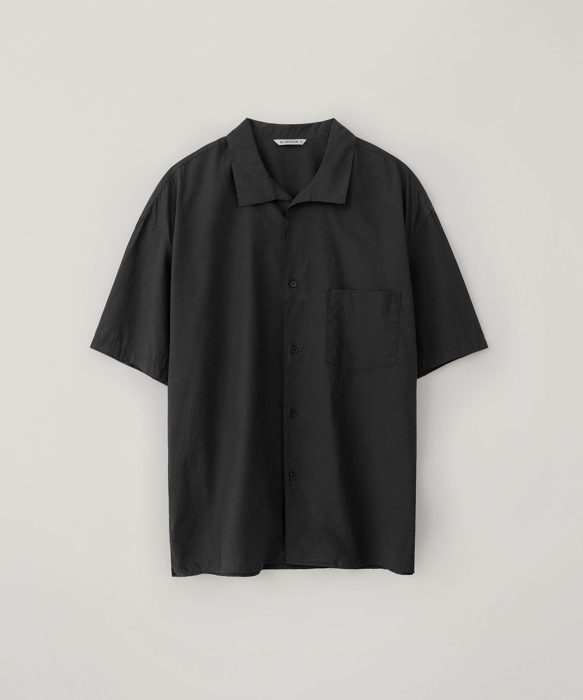 블랭크룸(BLANKROOM) 닐로 하프 셔츠_WASHED BLACK