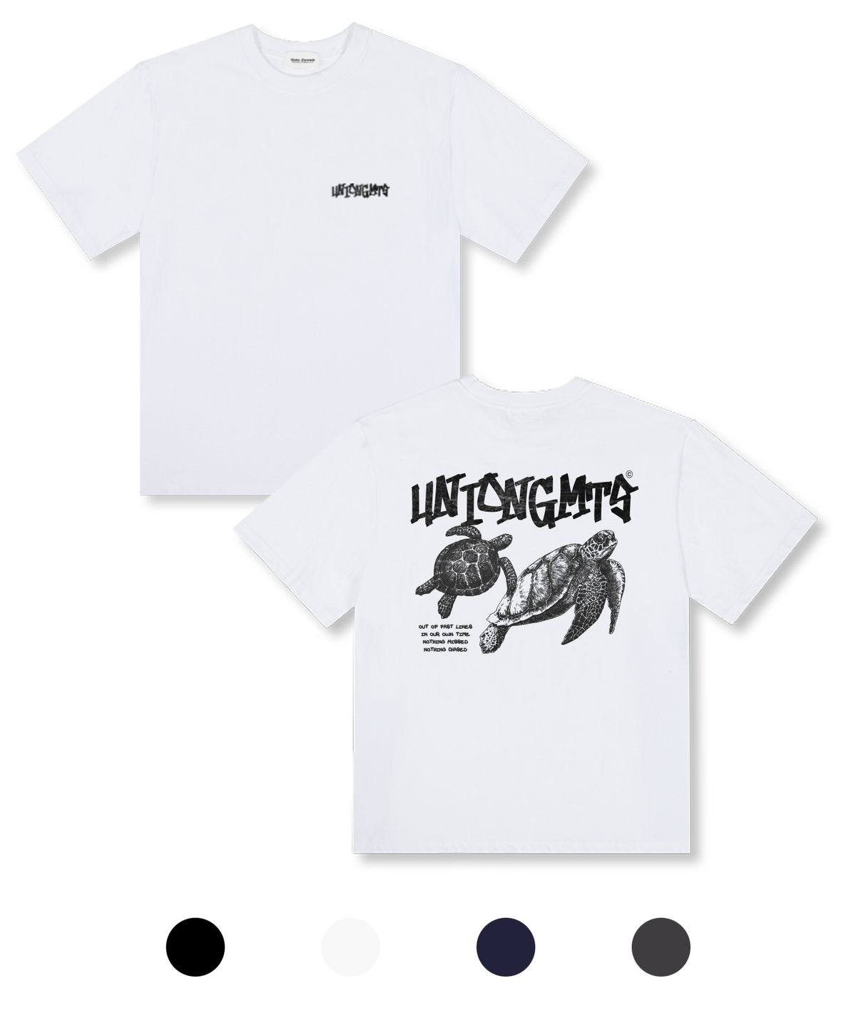 유니온가먼츠(UNION GARMENTS) 인아워원 오버핏 반팔 티셔츠 4COLOR