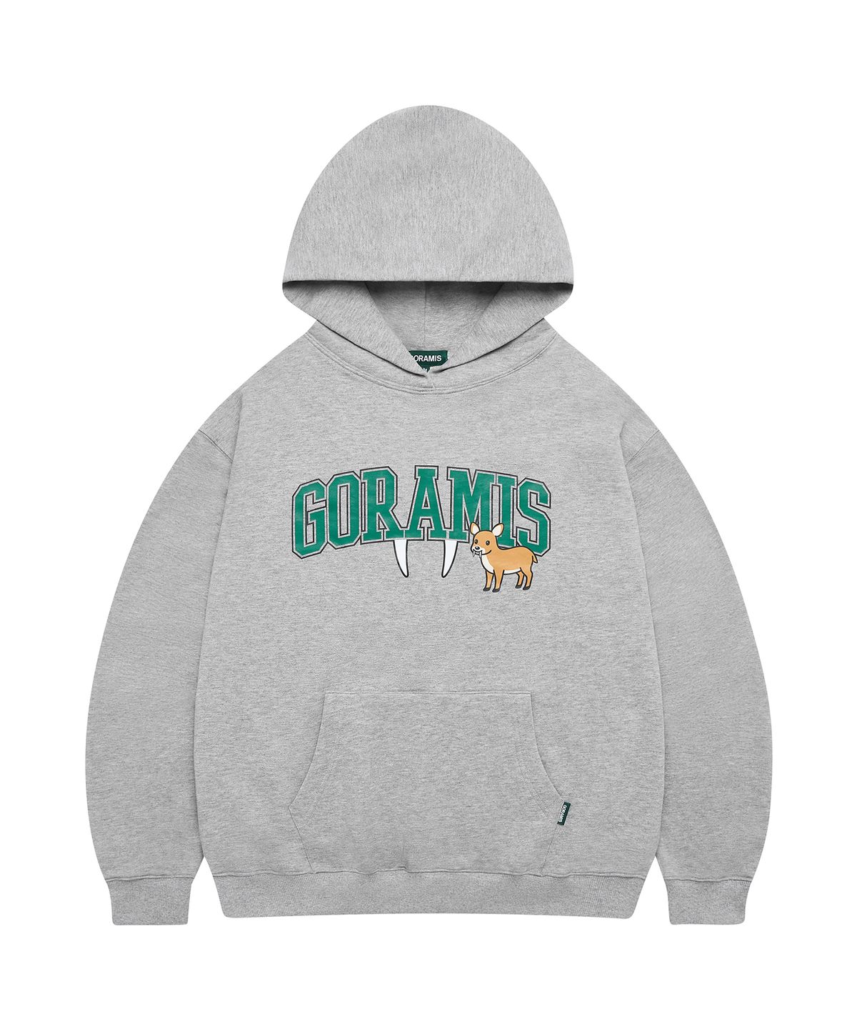 고라미스(GORAMIS) 바시티 고라니 후드티 [GRAY]