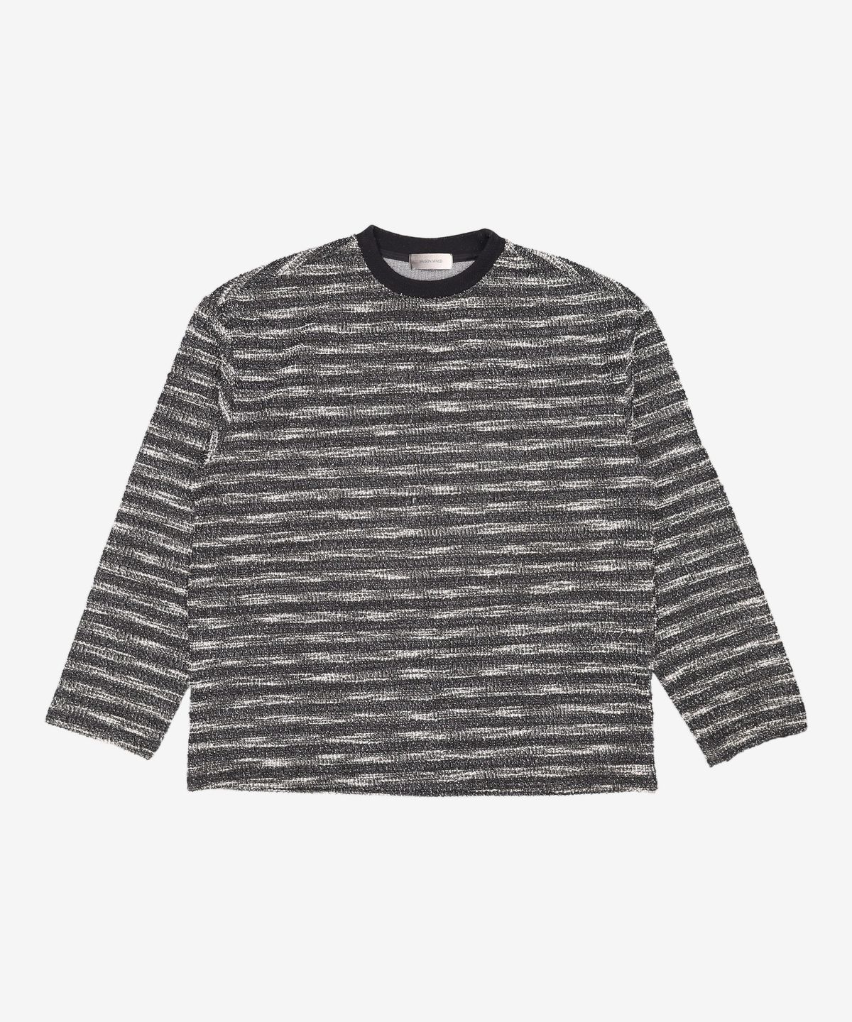 메종미네드(MAISON MINED) MIXED BOUCLE KNIT LONG SLEEVE BLACK M