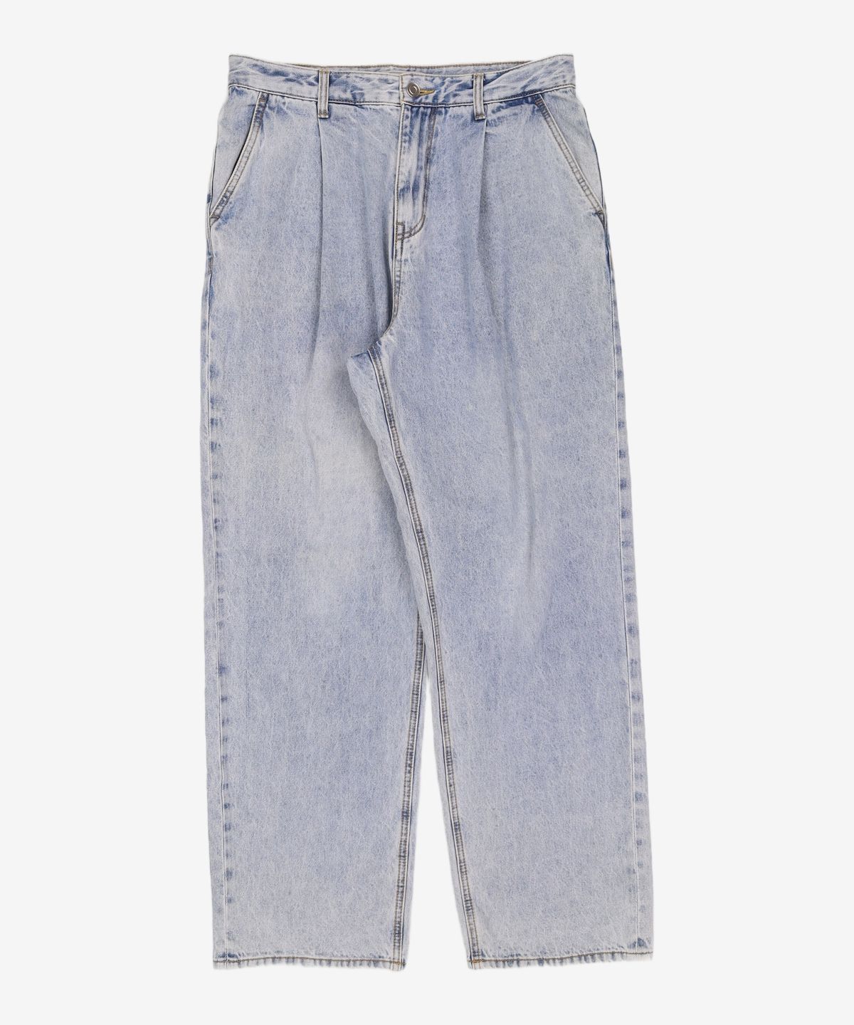 가먼트레이블(GARMENT LABLE) Proper Wide Denim Pants - Light Blue L