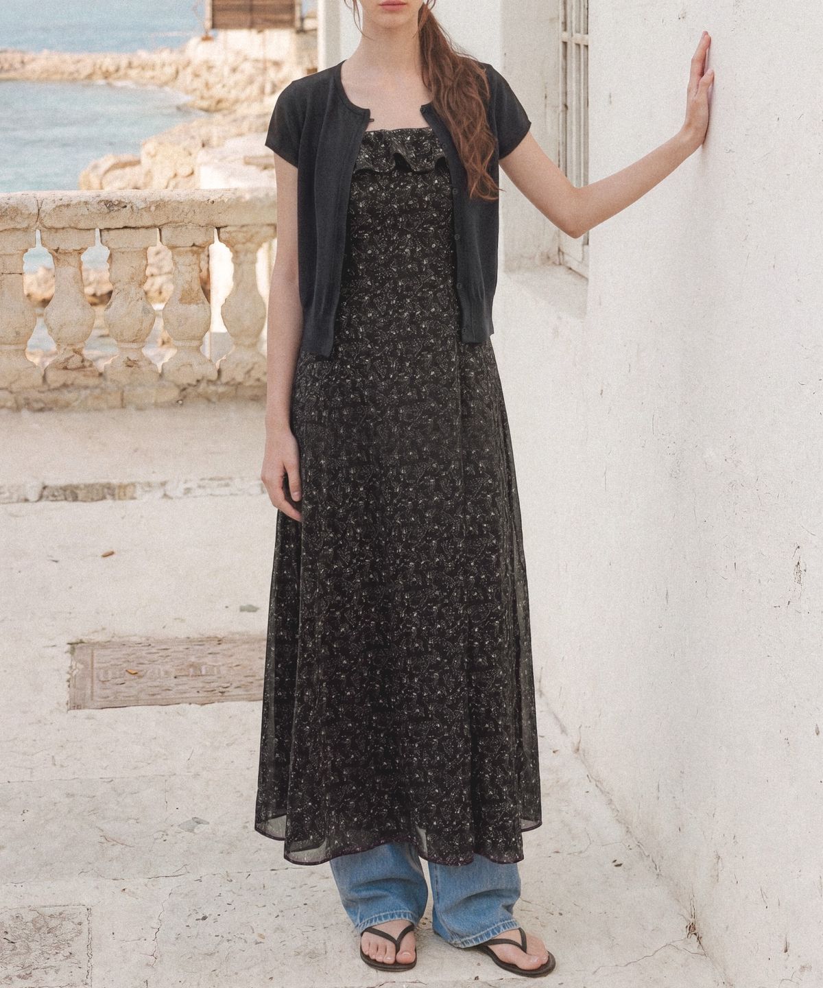 폴뉴아(FOLNUA) DUELLE REVERSIBLE LONG DRESS (BLACK)