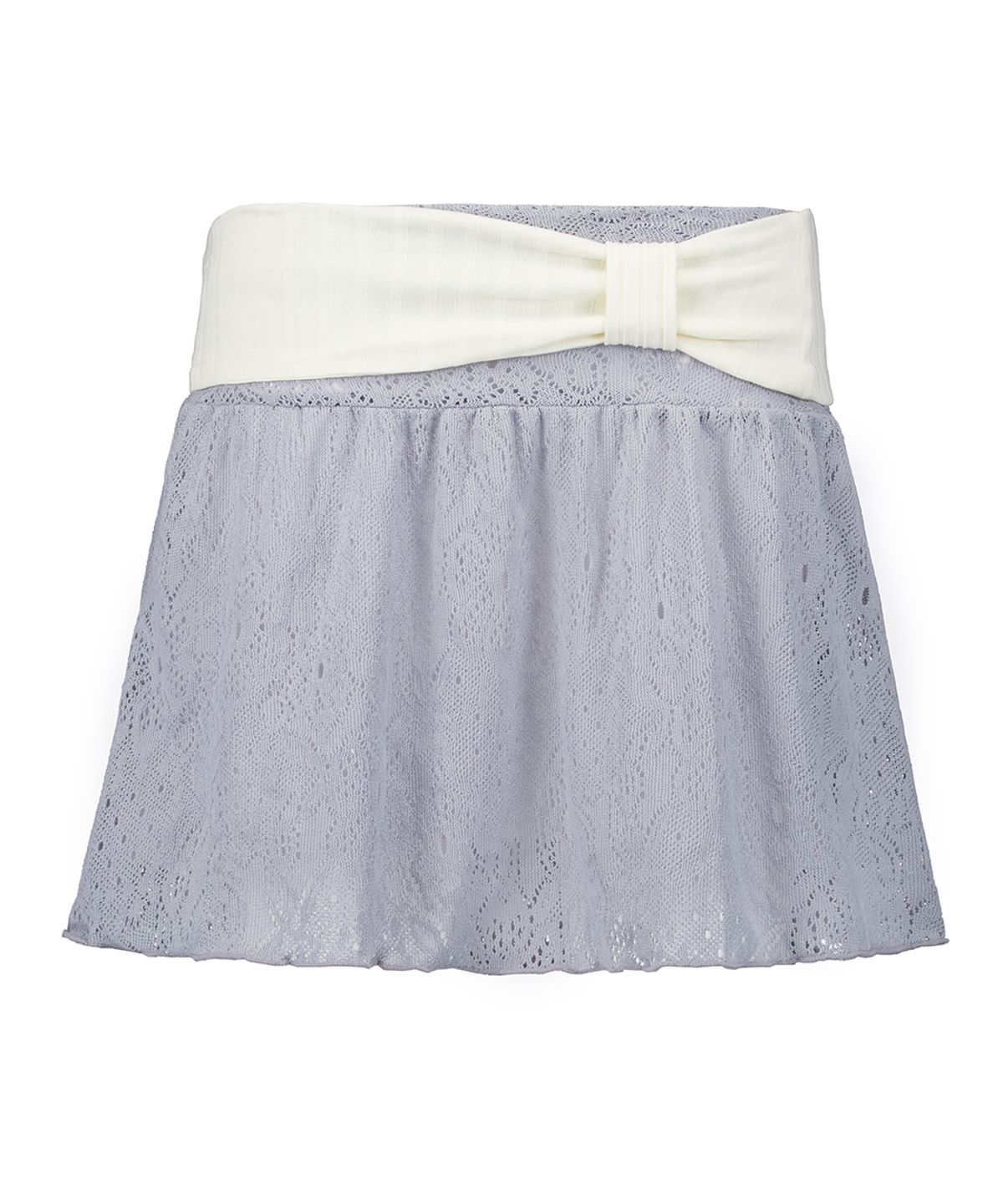 포어링(FORUSRING) Ribbon banding midi skirt (sky blue)