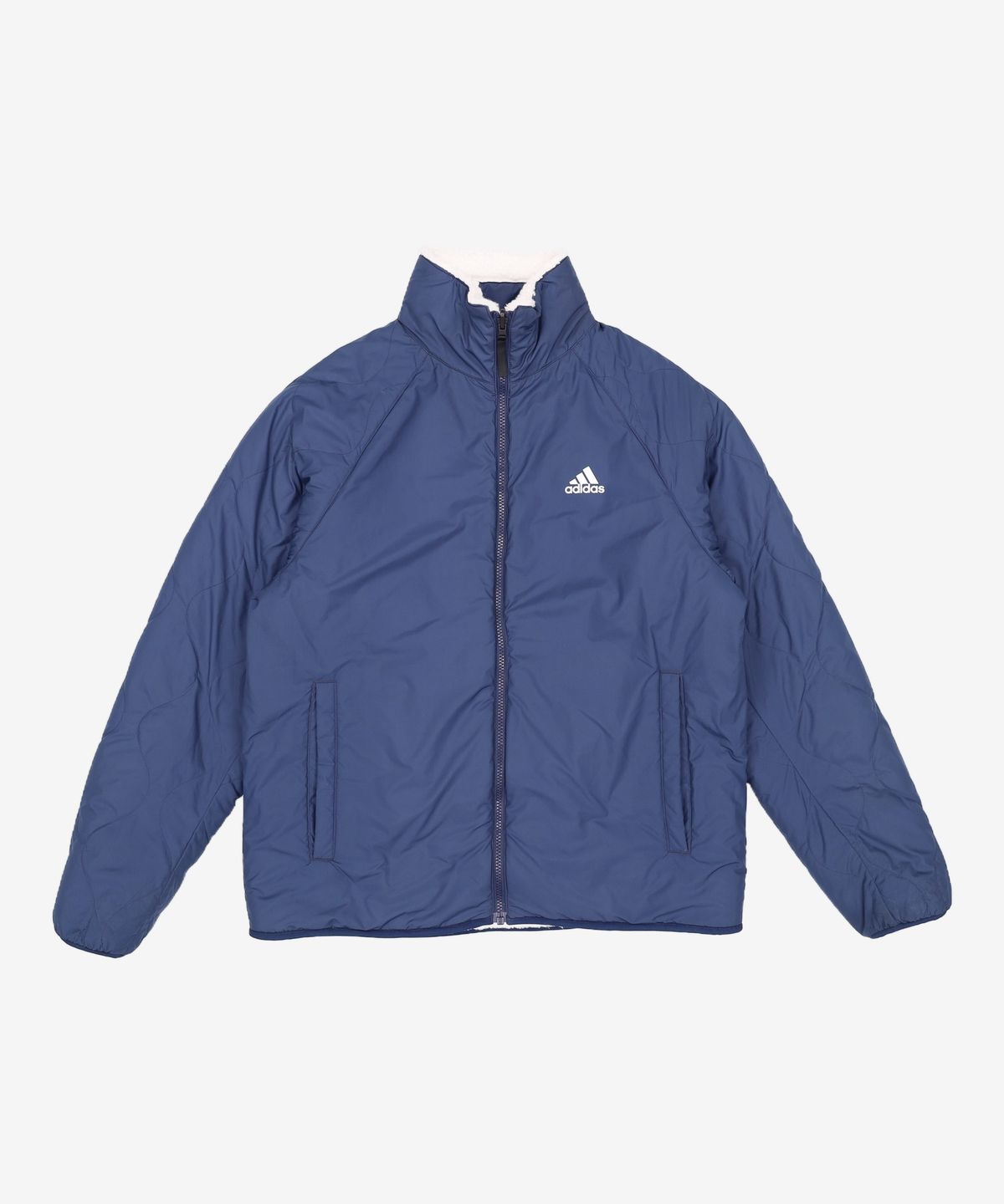 아디다스(ADIDAS) 쉐르파 리버서블 자켓 - 화이트:네이비 / H23092 S