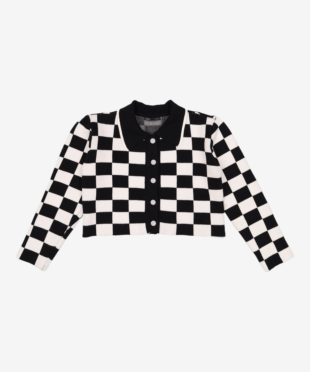 미쏘(MIXXO) 카라넥 체크 가디건 MIWCKCV25T M