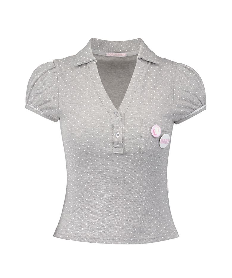 Sugar club pk shirt (grey dot)