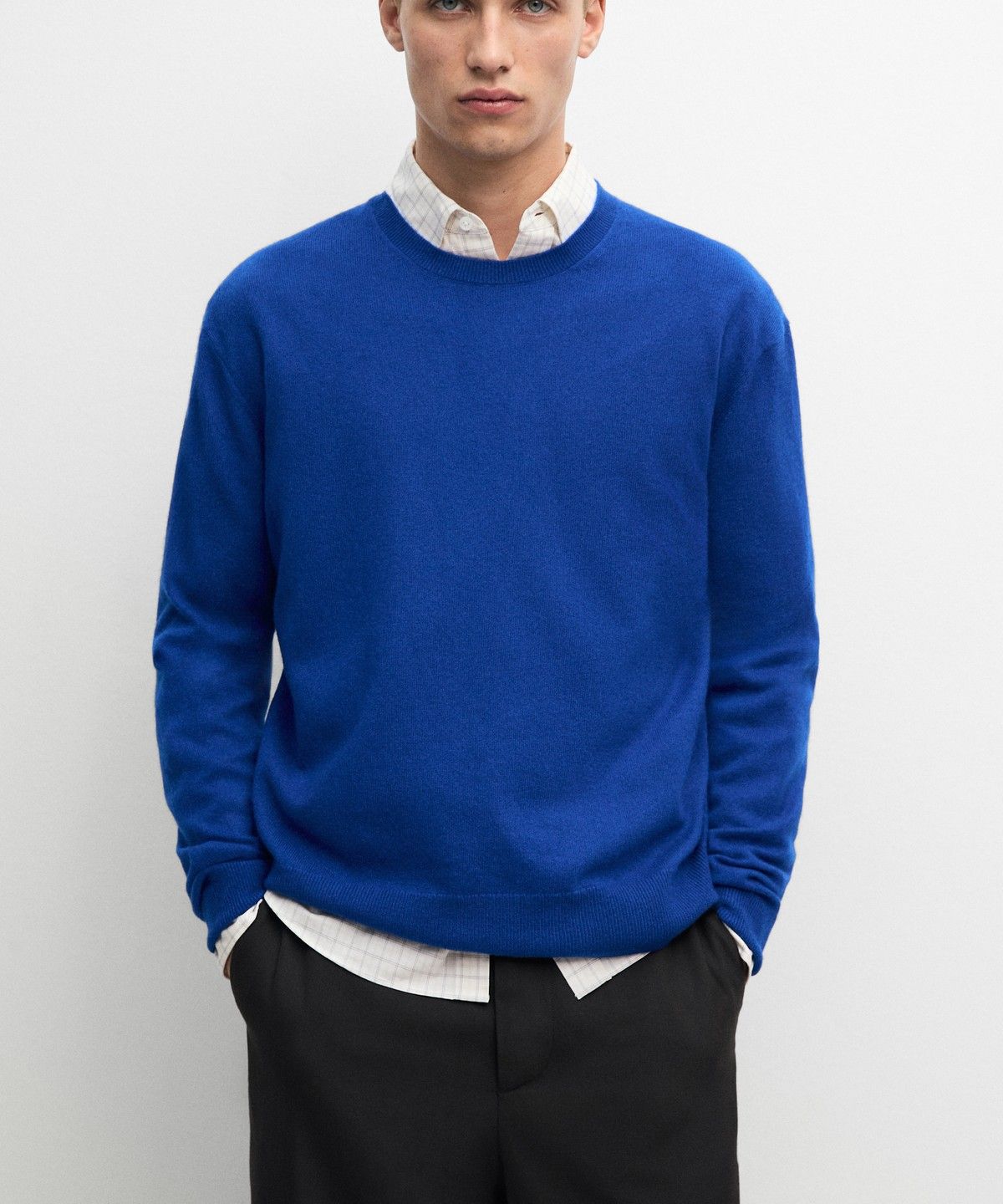 마시모두띠(MASSIMO DUTTI) 100% 캐시미어 립 니트 스웨터