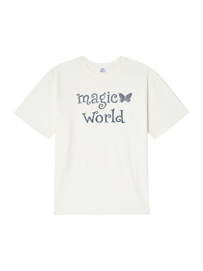 Magic world T-shirt - Ivory (매직 월드 티셔츠 아이보리)
