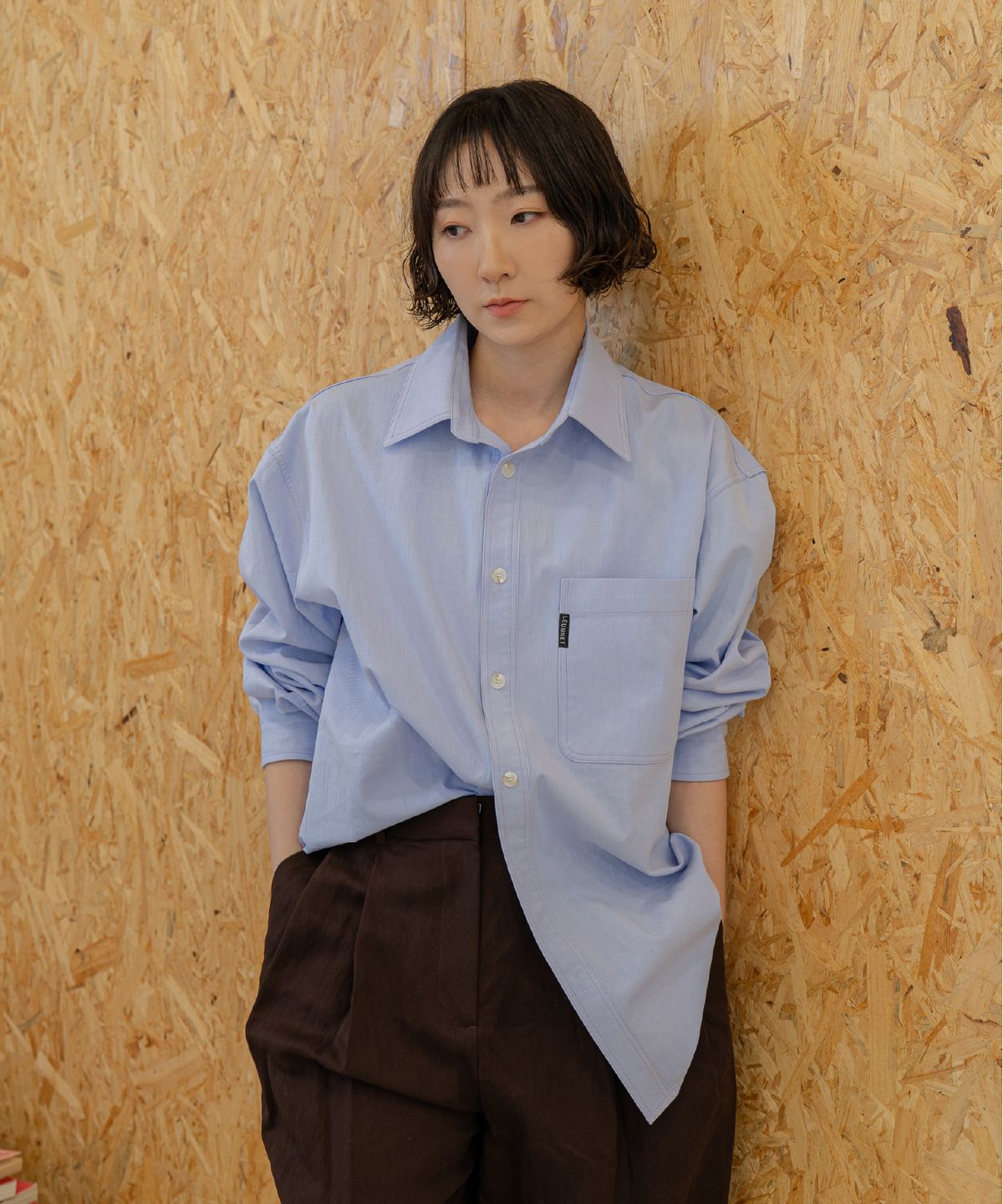른넷(LEUNNET) 실로 클래식 셔츠 (Silo Classic Shirt) / Violet Blue