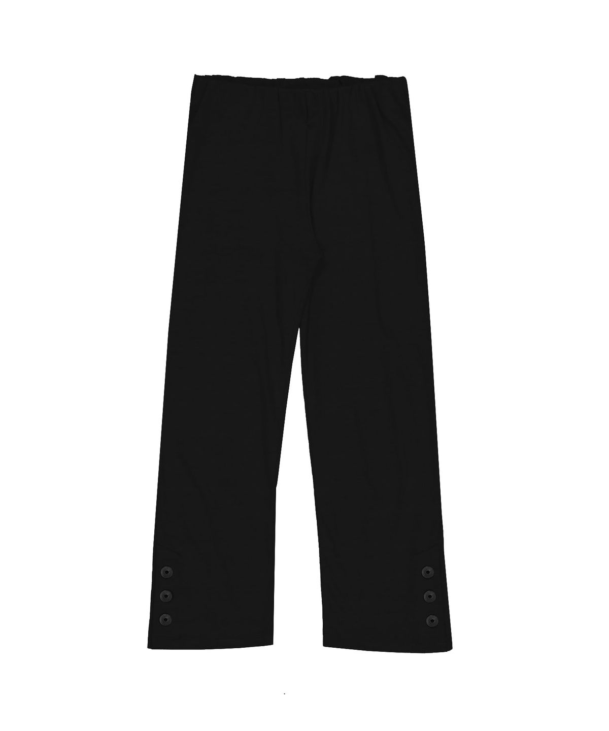 버터니(BUTTONY) BUTTON CAPRI PANTS (BLACK)