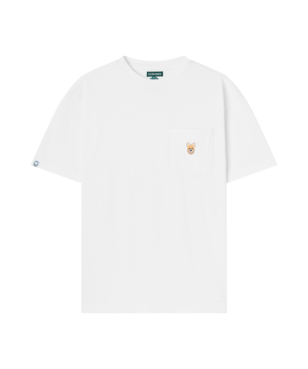 고라미스(GORAMIS) 포켓 고라니 페이스 반팔 티셔츠 [WHITE]