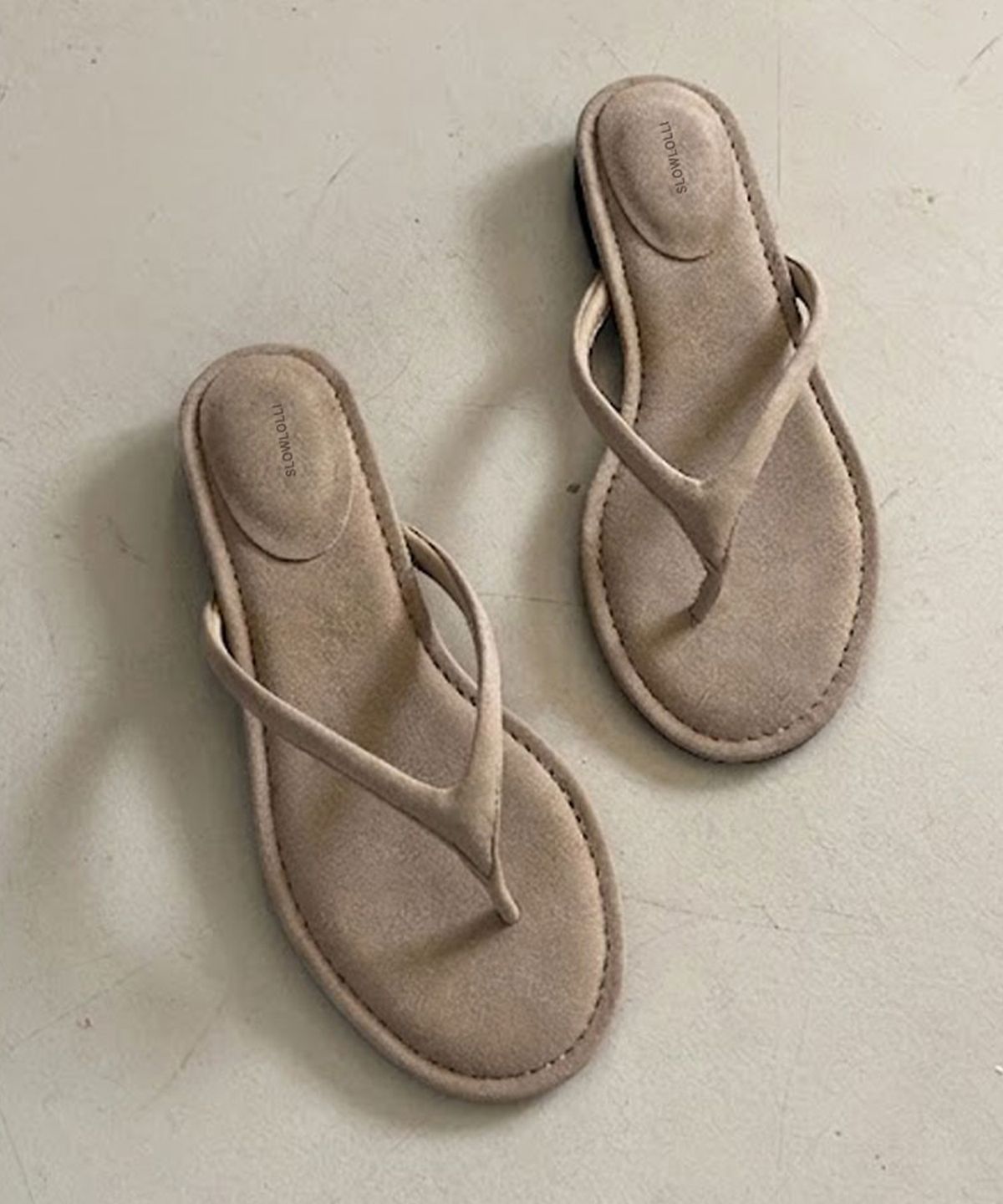 슬로우롤리(SLOWLOLLI) Lome suede flip sandal_4 Colors