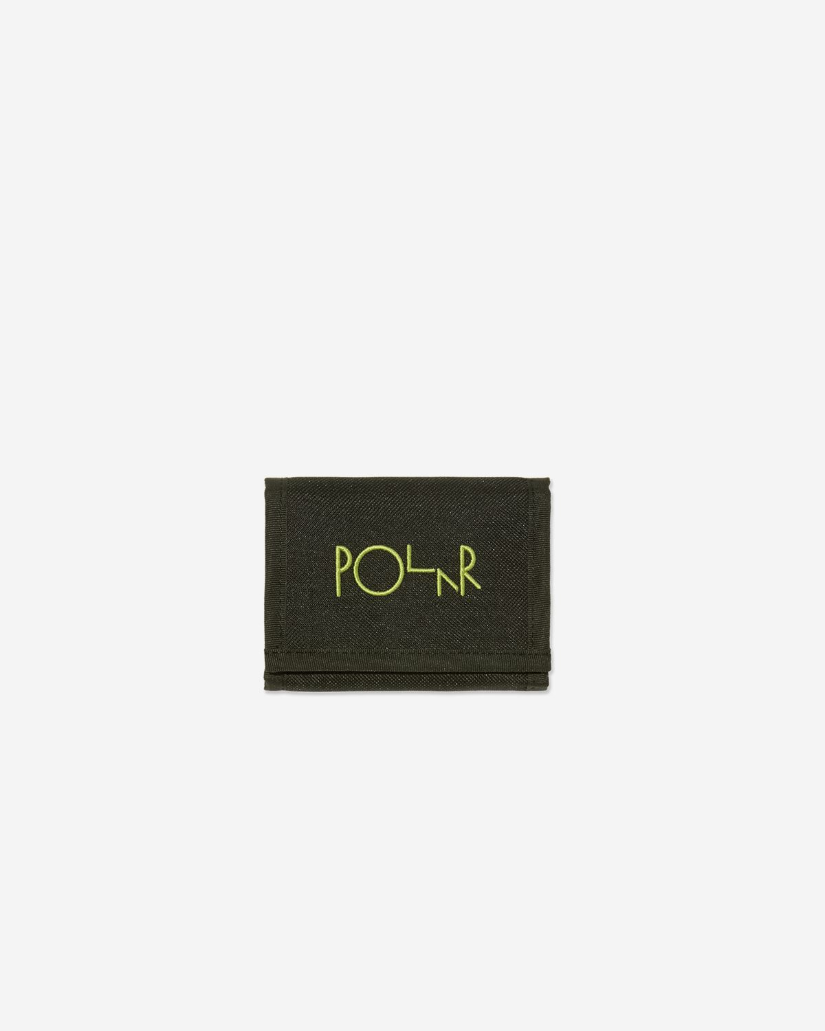 폴라(POLAR) Key Wallet - Script Logo - Black/Lime