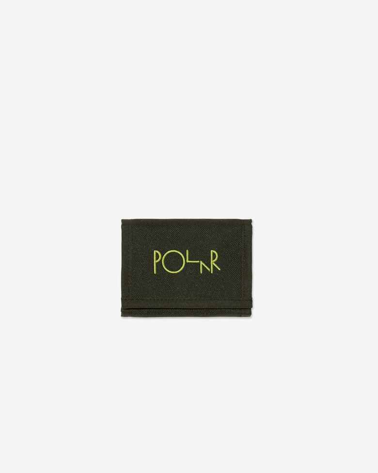 Key Wallet - Script Logo - Black/Lime