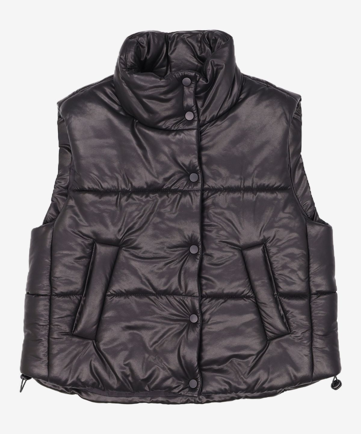 미쏘(MIXXO) 비건레더 패딩조끼 MIWJPCV22C M