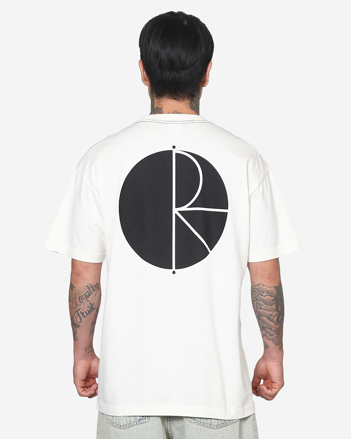 폴라(POLAR) Contrast Tee - Fill Logo - Ivory/Black
