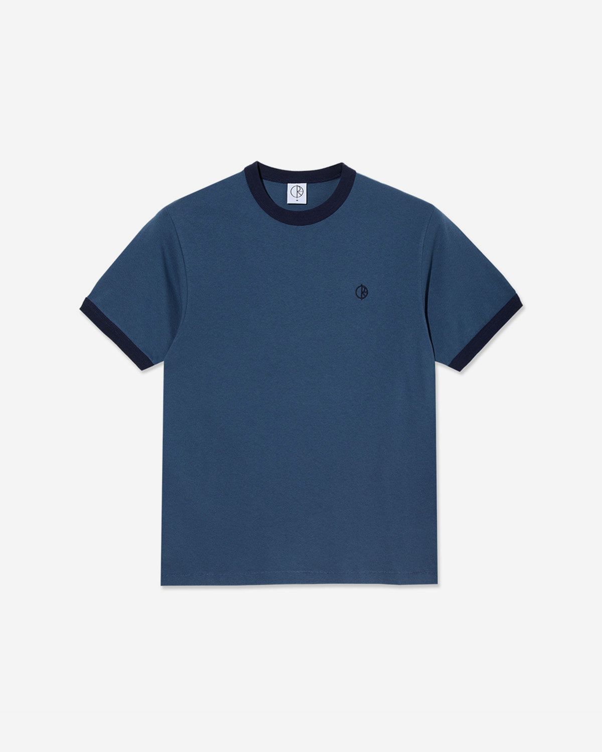 폴라(POLAR) Ringer Tee - Grey Blue/Dark Blue