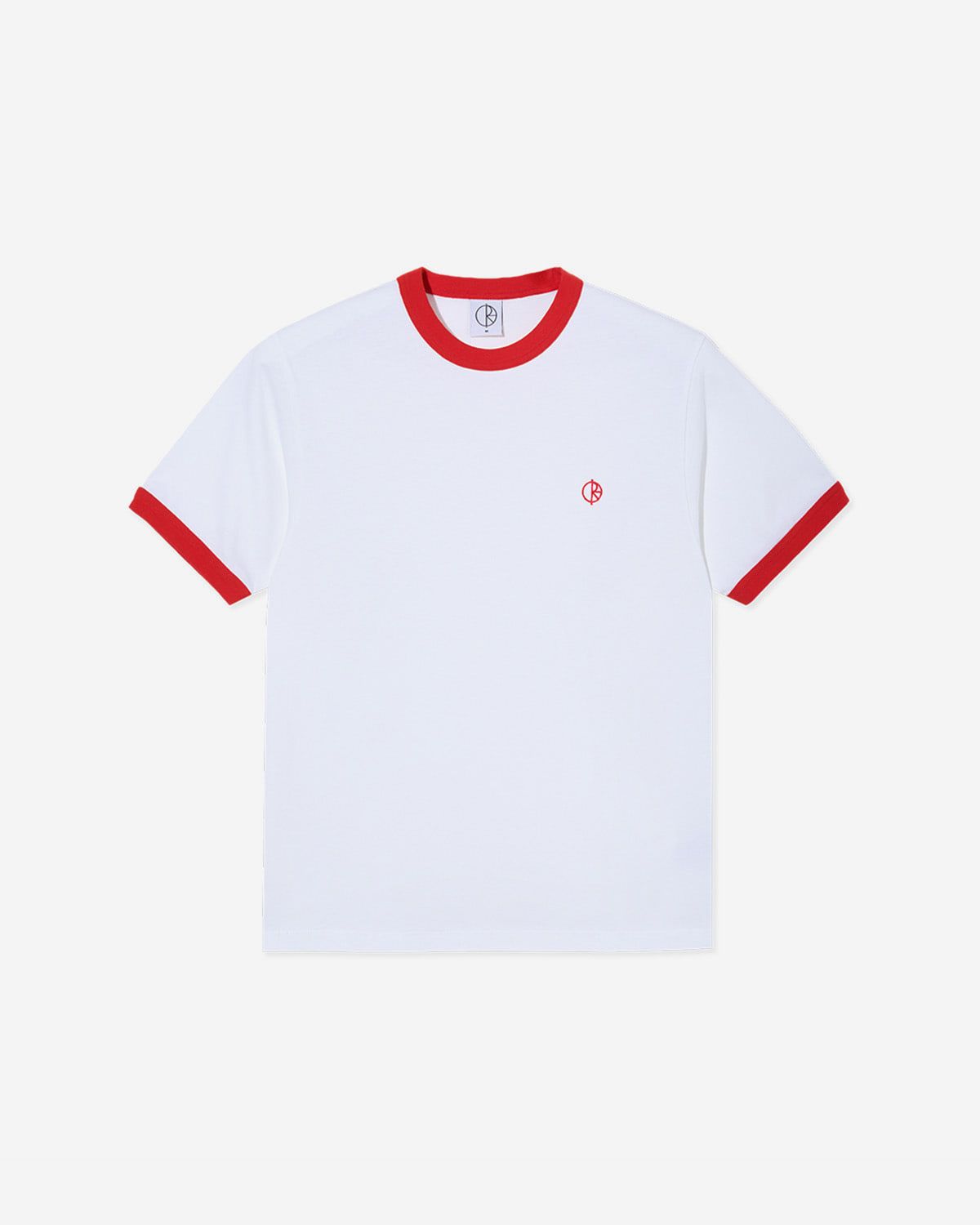 폴라(POLAR) Ringer Tee - White/Red