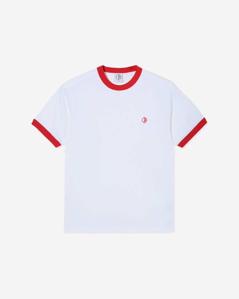 Ringer Tee - White/Red