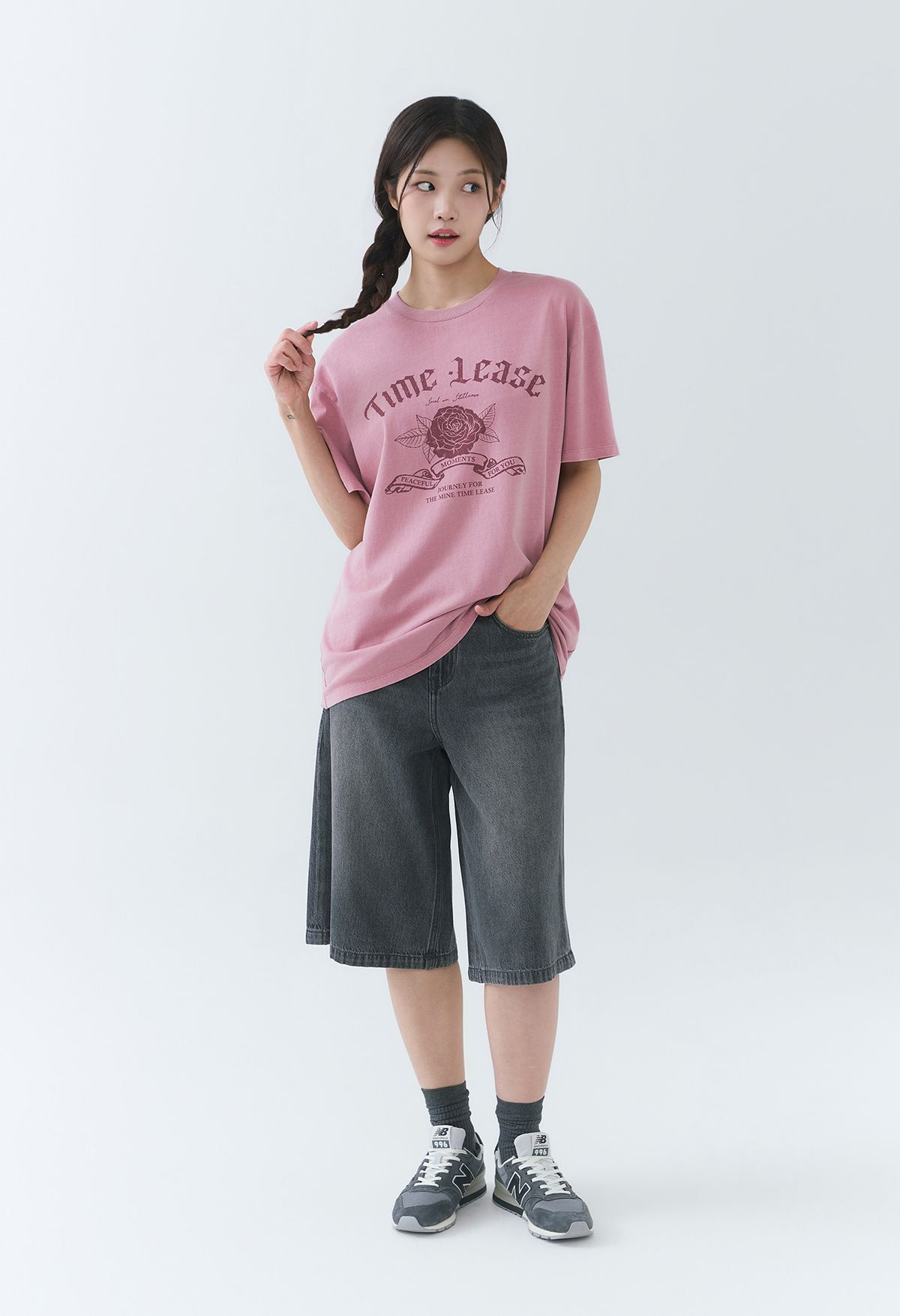 잠뱅이(JAMBANGEE) [26SS] 유니) 텐셀 그레이 난스판 와이드 7부 AQ2DL7327&AQ2DL7377-GY