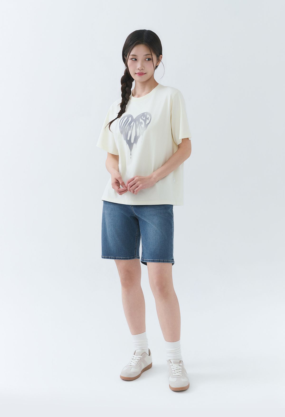 잠뱅이(JAMBANGEE) [26SS] 유니) 쿨맥스 인디고 밴드 루즈핏 4부 AQ2DL4439&AQ2DL4489-MB