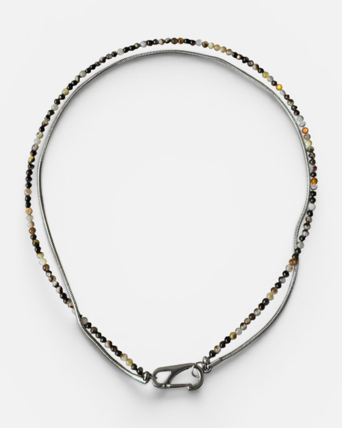 셉텐벌5(SEPTEMBER5) GEMSTONE LAYERED CHAIN NECKLACE