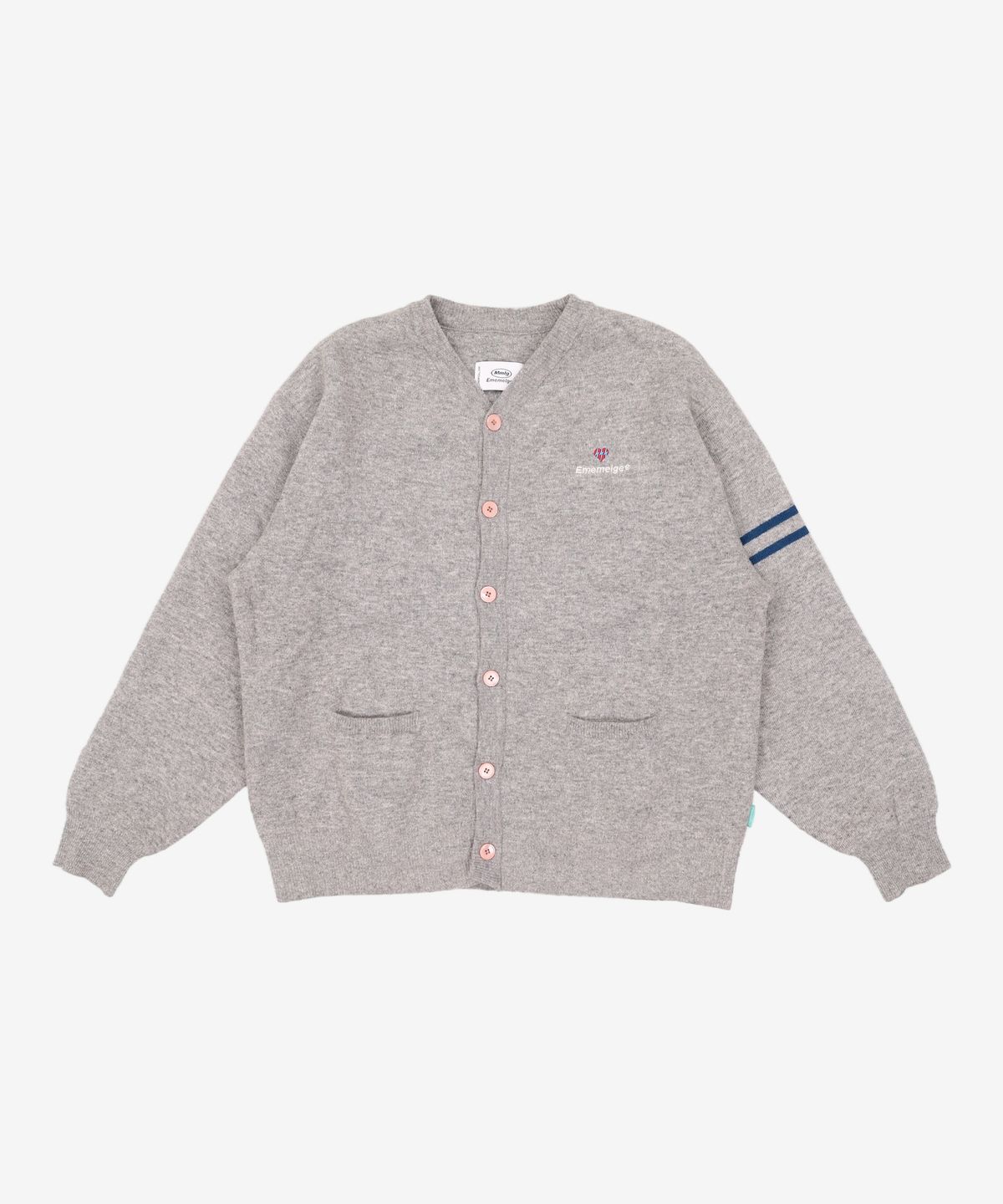 엠엠엘지(MMLG) [Mmlg] L/E COLLEGE CARDIGAN (BLACK) M