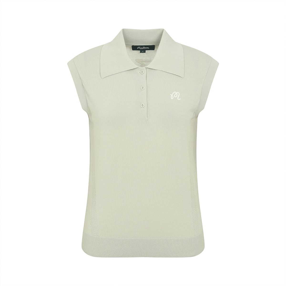 말본 골프(MALBON GOLF) 카라 니트 슬리브리스 BEIGE (WOMAN)