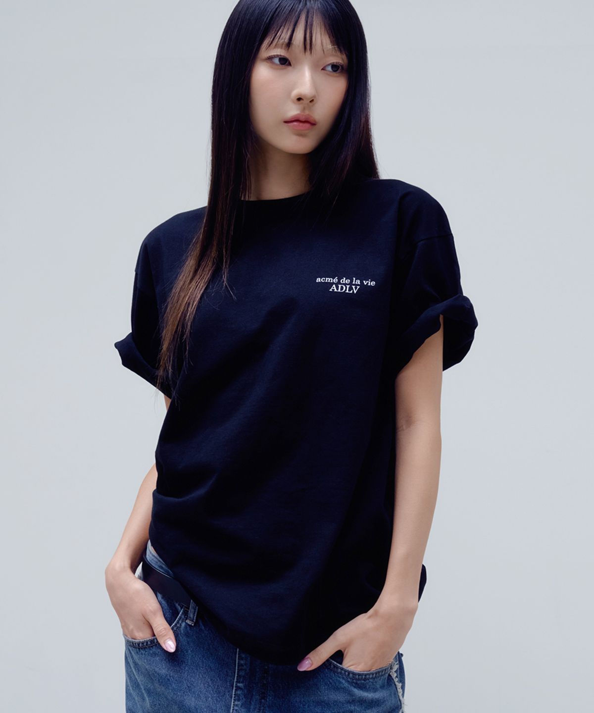 아크메드라비(ACME DE LA VIE) BASIC LOGO SHORT SLEEVE T-SHIRT