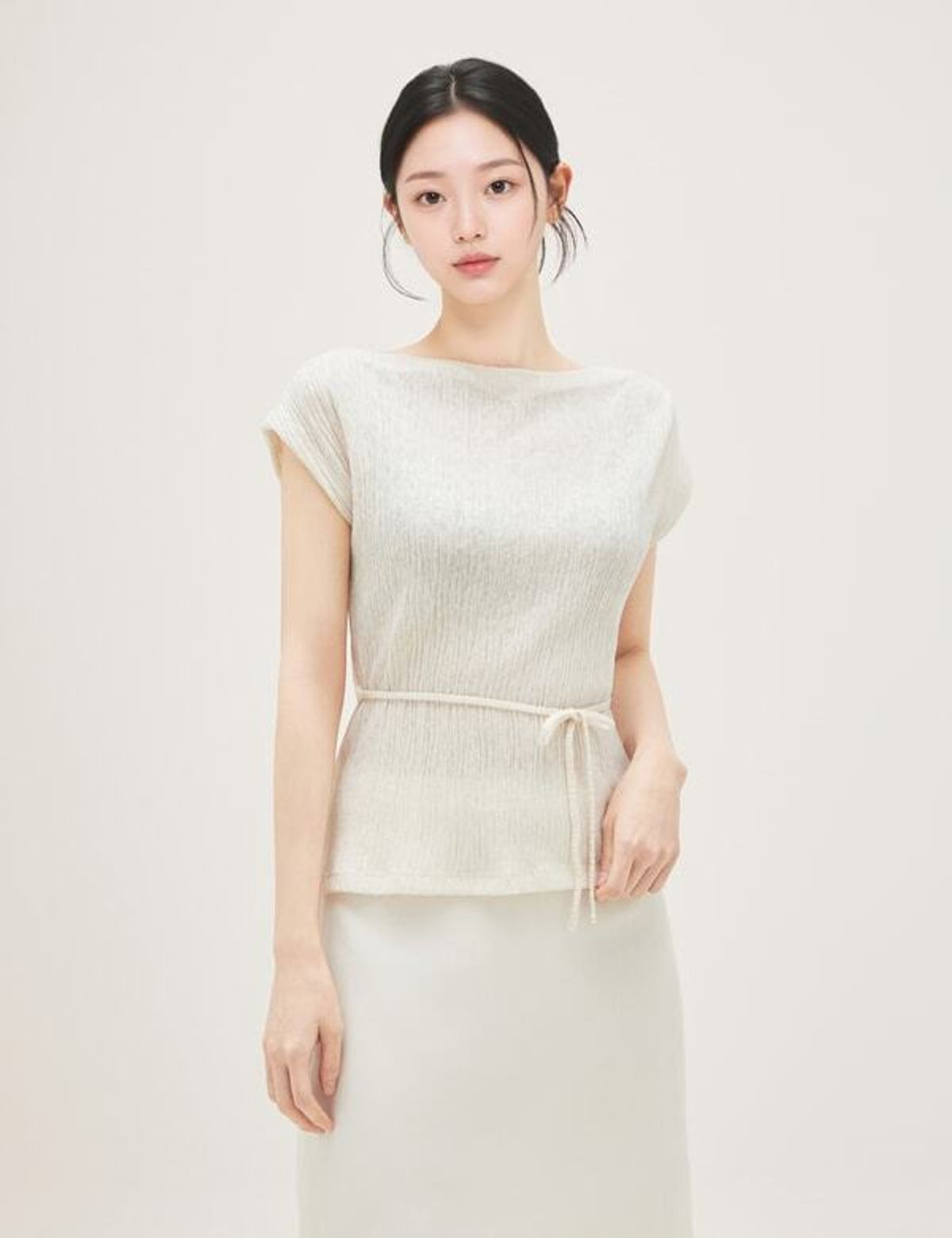 로엠(ROEM) RE 크링클 티셔츠 (RMLWG23R18) RMHWG26RT2