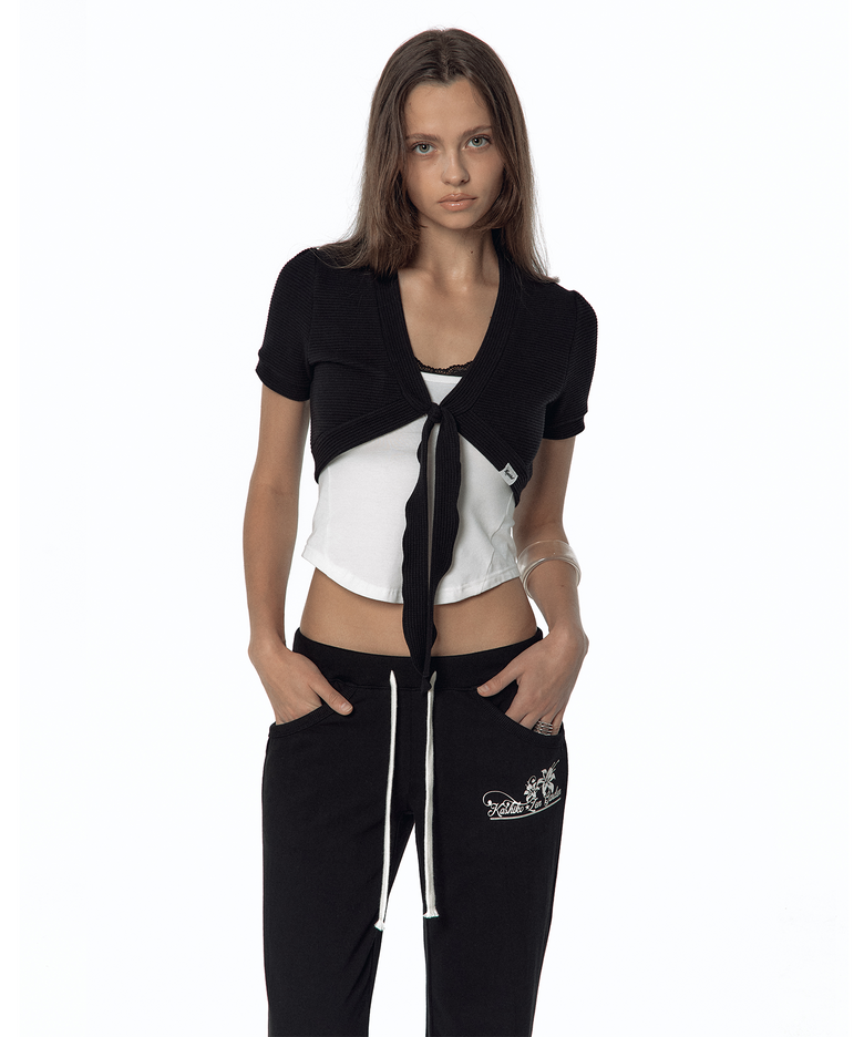 Front Tie Short Bolero