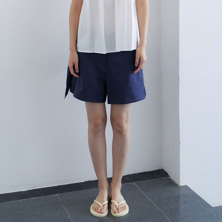 Side-Tab Shorts (Navy)