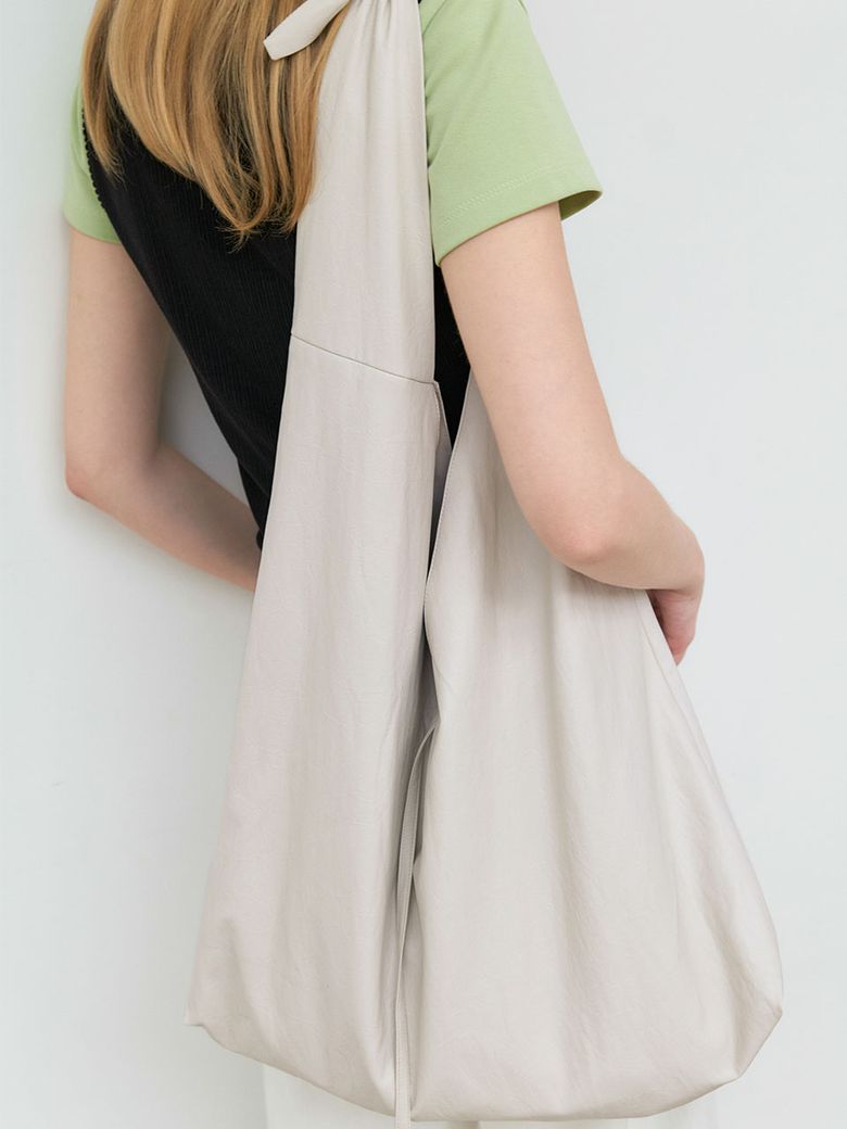 CRINKLE LEATHER SUMMER MAXI KNOT BAG (B-2471)