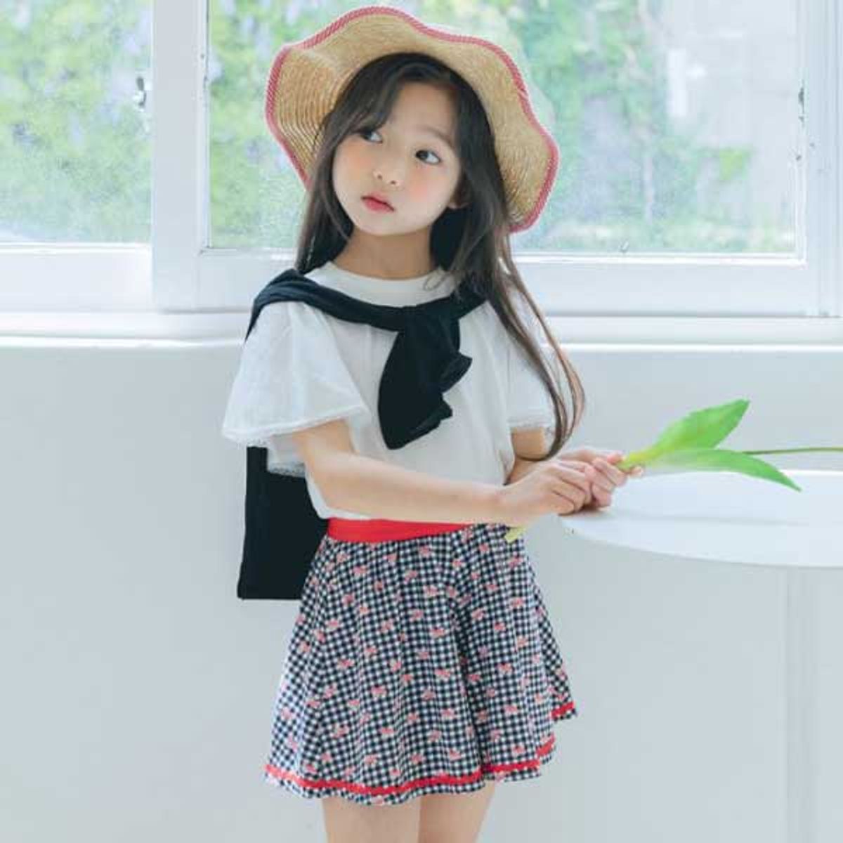 아이러브제이(I LOVE J) 스윗 체크 큐롯 팬츠 JUUPT08