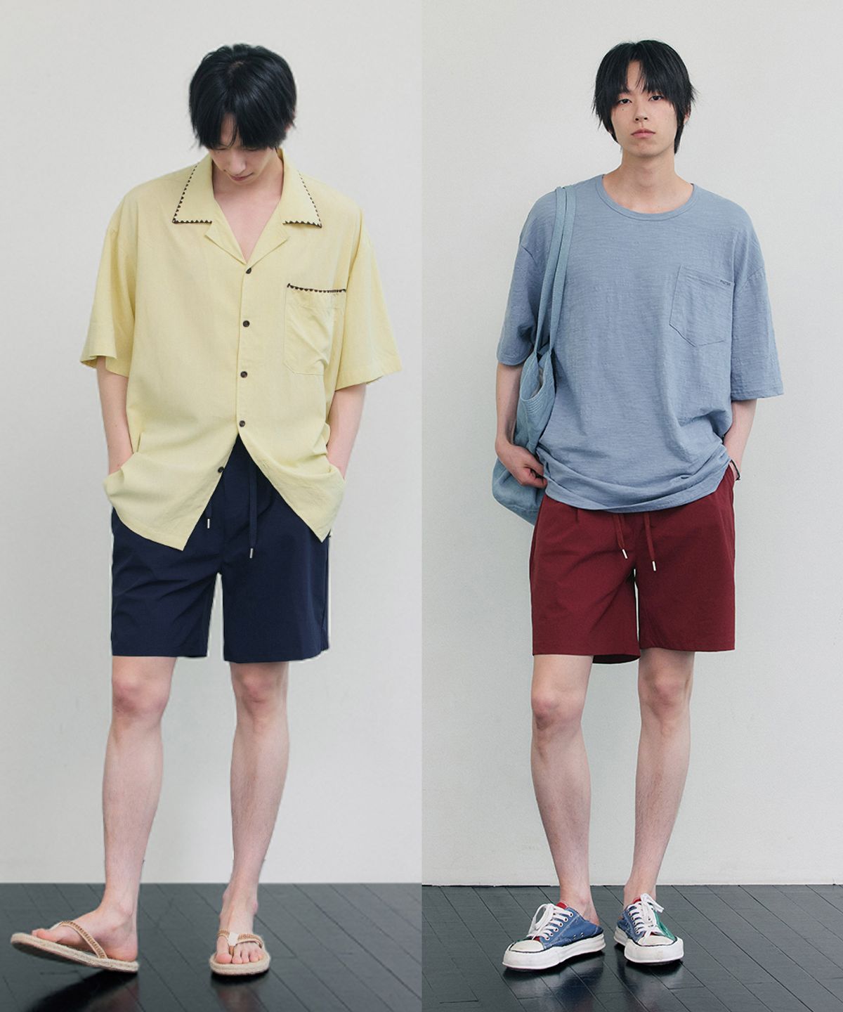 뉴오브(NEWAUBE) [2PACK] 쿨 플렉스 스판 반바지