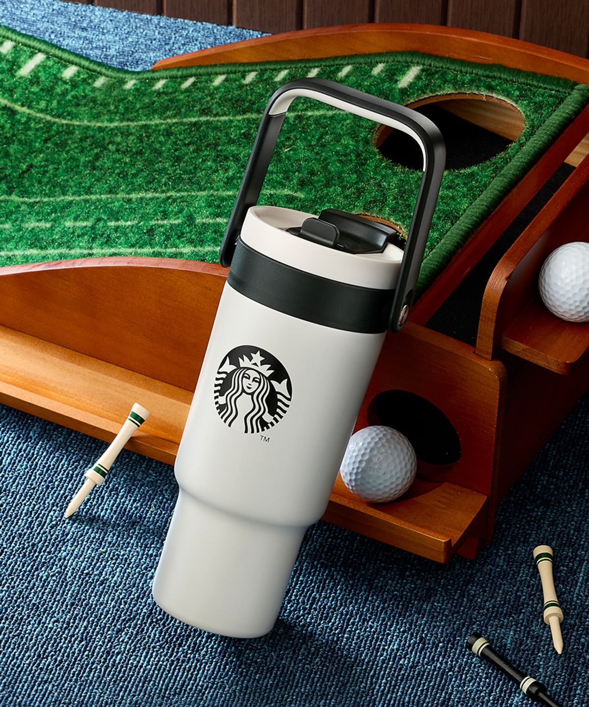 스타벅스(STARBUCKS) SS 골프 러피 텀블러 710ml +에코텀블러음료쿠폰(카톡발송)