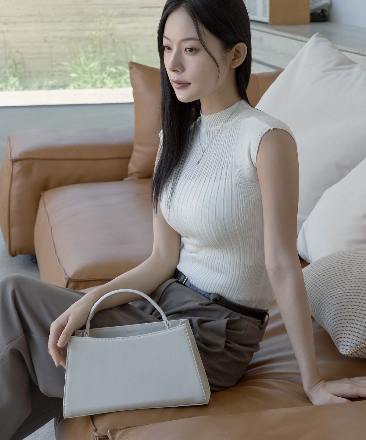 텐더라인(TENDERLINE) 뮤트백_크림_뉴클래식백