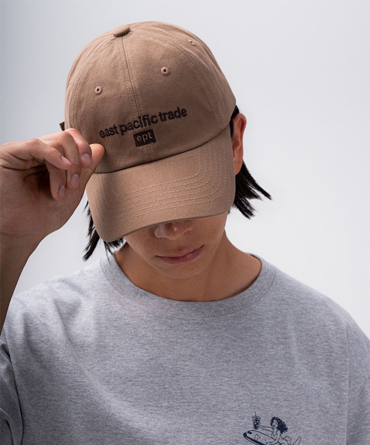 이피티(EPT) CLASSIC LOGO CAP (BROWN)