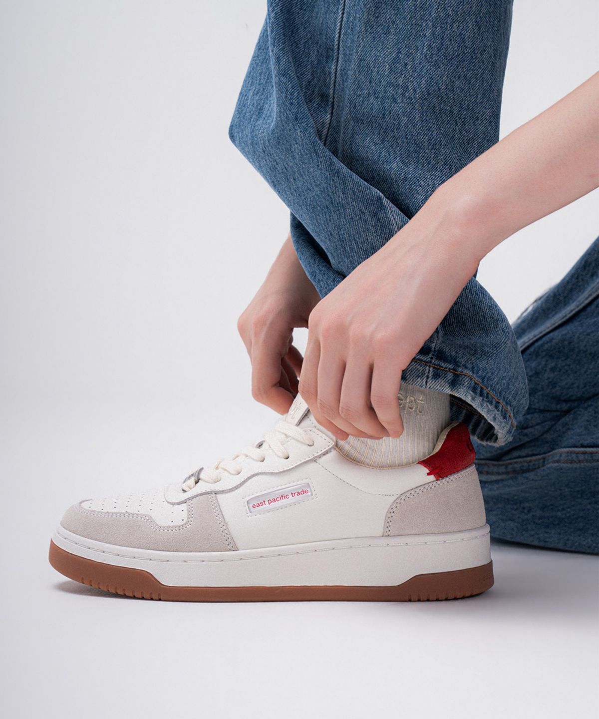 이피티(EPT) COURT (OFF WHITE/GREY/RED)