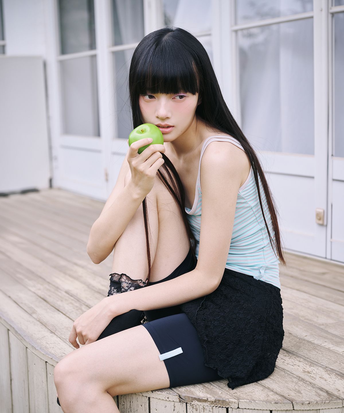 미레코(MIRECO) DOUBLE STRIPE CAMI MINT