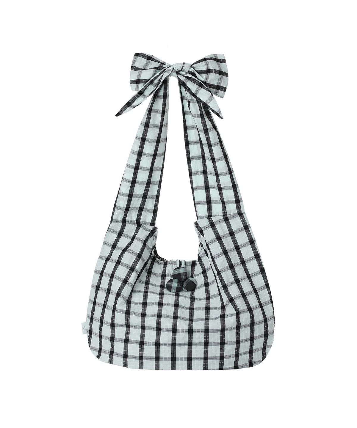 미레코(MIRECO) DOLLY RIBBON BUTTON HOBO BAG MINT